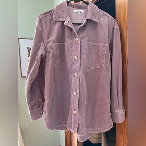 Madewell corduroy kentwood oversized shirt jacket